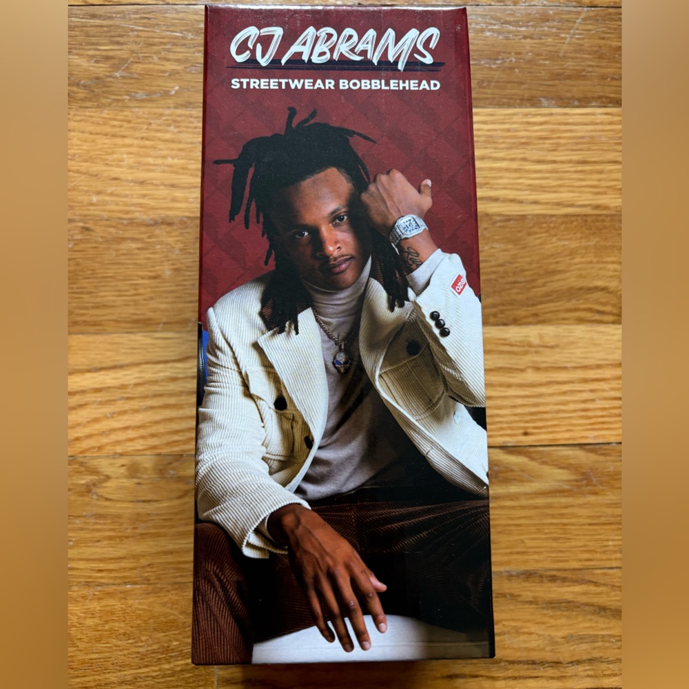CJ Abrams Washington Nationals Streetwear Bobblehead